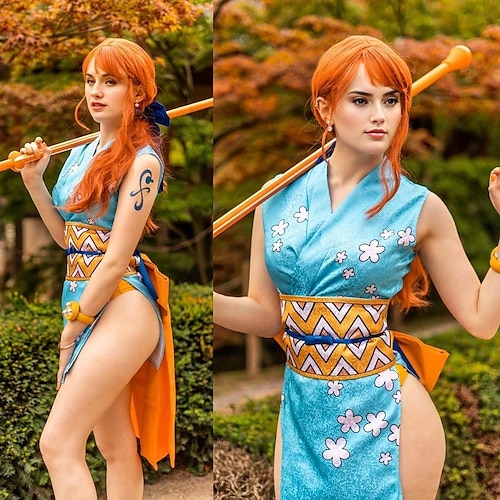 Nami Anime Cosplay Kostüm Cosplay-Anzüge Kostüm Für Damen Erwachsene Image