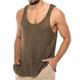 Herren Tank Top Shirt Unterhemden Ärmelloses Hemd Strick-T-Shirt Feste Farbe Rundhalsausschnitt Casual Täglich Ärmellos Bekleidung Sport Modisch Leicht Groß und hoch