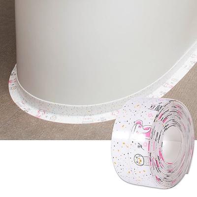 1 Rolle wasserdichter, schimmelresistenter WC-Dichtungsstreifen, selbstklebendes Dichtungsband für das Badezimmer, wasserfestes Klebeband für das Badezimmer gegen Feuchtigkeit und Schimmel, schöne Image