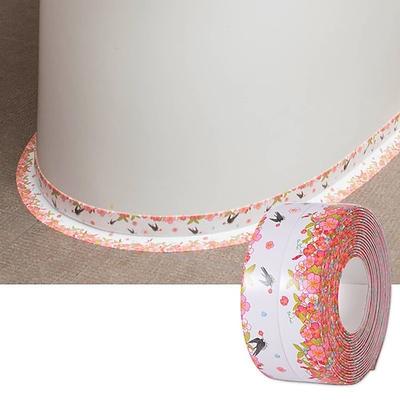 1 Rolle wasserdichter, schimmelresistenter WC-Dichtungsstreifen, selbstklebendes Dichtungsband für das Badezimmer, wasserfestes Klebeband für das Badezimmer gegen Feuchtigkeit und Schimmel, schöne Image