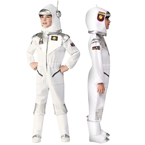 Astronaut Karneval Cosplay Kostüm Cosplay Kinder Jungen Mädchen Halloween Karneval Maskerade Einfaches Karnevalskostüm Verkleiden Image