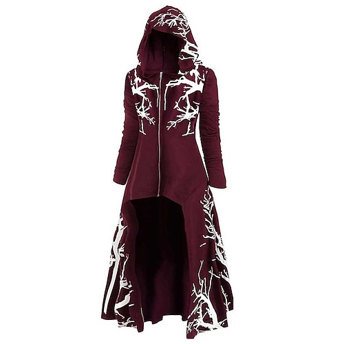 Retro Vintage Punk Gothic Mittelalterlich Mantel Maskerade Pestdoktor Kostüm Damen Karneval Maskerade Party / Abend Erwachsene Mantel