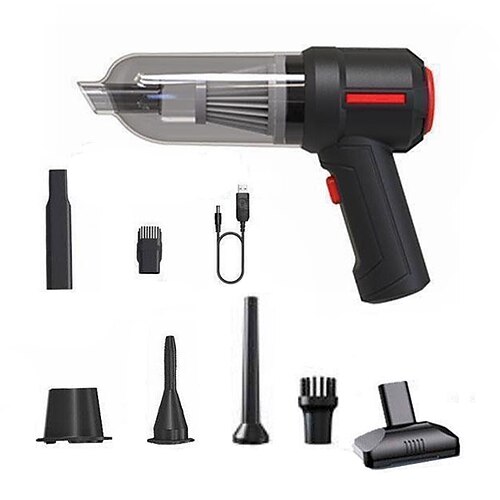 4-in-1 neuer kabelloser Auto-Staubsauger zum Blasen und Saugen, multifunktional, starke Saugkraft, kabelloser Mini-Auto-Staubsauger, handgeführter Luftstaubsauger, nass und trocken, für die Reinigung Image