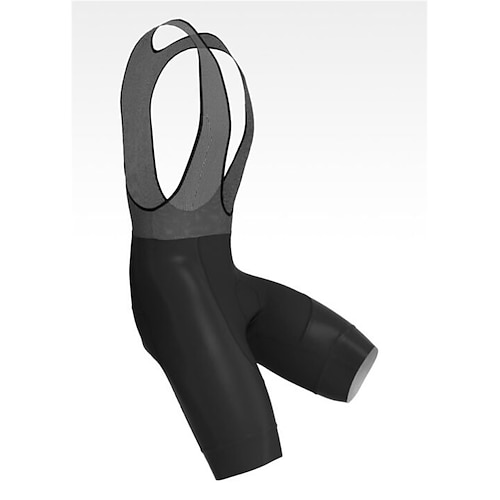 Herren Grafik Fahrradträgerhose Radhose Unterlage Fahhrad Trägerhose MTB-Shorts Rennpassform Sport 3D-Polster Radfahren Rutschfest Elastisch Dunkelrosa Weiß Bekleidung Fahrradbekleidung Image
