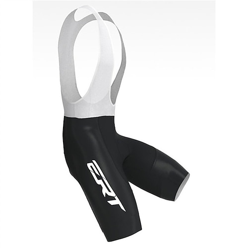 Herren Grafik Fahrradträgerhose Radhose Unterlage Fahhrad Trägerhose MTB-Shorts Rennpassform Sport 3D-Polster Radfahren Rutschfest Elastisch Dunkelrosa Weiß Bekleidung Fahrradbekleidung