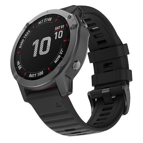 Uhrenarmband für Garmin Fenix 7 Pro 6 5 Plus Epix Pro 47mm Approach S70 47mm S62 S60 Forerunner 955 255 945 745 Instinct 2 Marq Descent Quatix 22mm Silikon Ersatz Gurt Schnellverschluss 22 mm Image