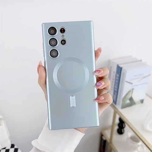 Handy Hülle Handyhüllen Für Samsung Galaxy S26 Ultra Plus S24 S23 S22 S21 Ultra Plus Rückseite Mit Magsafe Magnetisch Einfarbig TPU