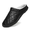 Herren Hauspantoffel voll mit Fell gefüttert wasserdicht rutschfest Winter Outdoor Slipper Hausschuhe Grau