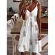 Damen Mini Kleid Lässiges Kleid Petite Kleid Sommerkleid Basic Sexy Lässig Urlaub Alltag Feiertag Regelmäßige Passform Herz LOVE Obst Ärmellos V-Ausschnitt Spaghettiträger Ananas Blumen