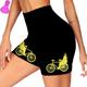 21Grams Damen Radlerhose Fahrradhose Fahrradshorts Radunterhose Radhose Fahhrad Kurze Hose Hosen MTB Mountain Rennrad Sport Graphic 3D-Pad Schnelles Trocknung Atmungsaktiv Weich Grün Schwarz