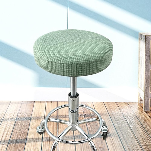 runde Barhocker-Sitzbezüge Stuhlhussen waschbare Hockerkissen-Schonbezüge elastische Barstuhlbezüge für Kaffeeparty-Bar-Restrant Image