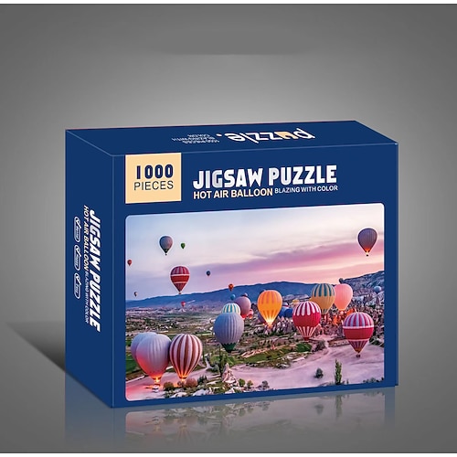 Kreative 1000 Teile flaches weißes Kartenpapier verdicktes Puzzle kreisförmiges Mondliebe-Meer-Puzzlespielzeug für Erwachsene Image