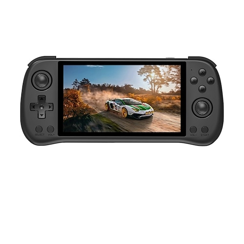 Powkiddy X55 Handheld Spielkonsole mit eingebauten Spielen IPS RGB Bildschirm 5.5 Zoll (256G 30000 Spiele) Perfekte Geburtstagsfeier Valentinstagsgeschenke für Freunde und