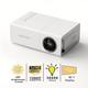 M100 Mini Mini Projector Home LED Portable 3D Projector HD LED Projektor Videoprojektor für Heimkino 320x240 20 lm Kompatibel mit HDMI USB