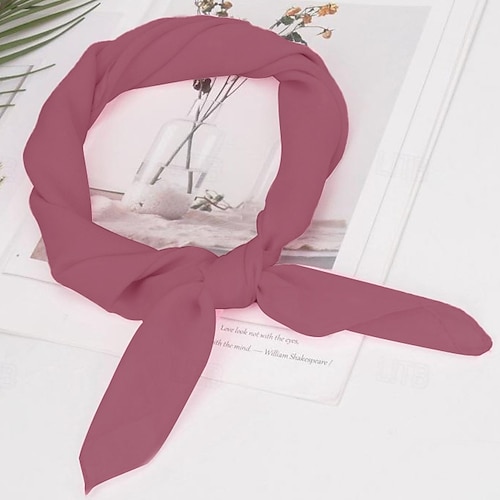 Retro Vintage 1950er Quadratischer Chiffonschal Kostüm Damen Junggesellinnenabschiedsparty Erwachsene Schal Image