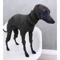 Winter-Hundemanteljacke, enger Hunde-Kapuzenpullover, Hundepullover, Pullover für Windhund, Whippet, Hundekleidung, Windhund-Rollkragenpullover, Pullover, warmes T-Shirt, Haustierkleidung (schwarz,