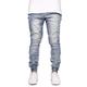 Herren Jeans Jogginghose Jogger Hose Hosen Tasche Einfarbig Komfort tragbar Outdoor Täglich Stilvoll Casual Schwarz Dunkelblau