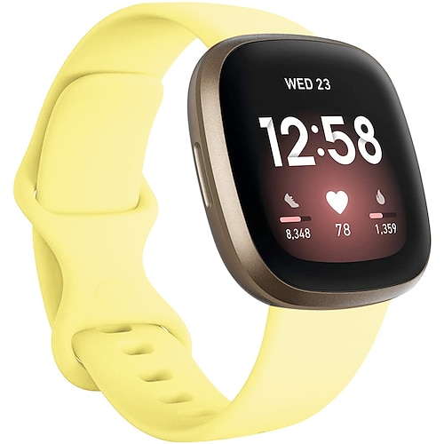 Uhrenarmband für Fitbit Versa 3 Sense Silikon Ersatz Gurt Atmungsaktiv Sportarmband Armband Image