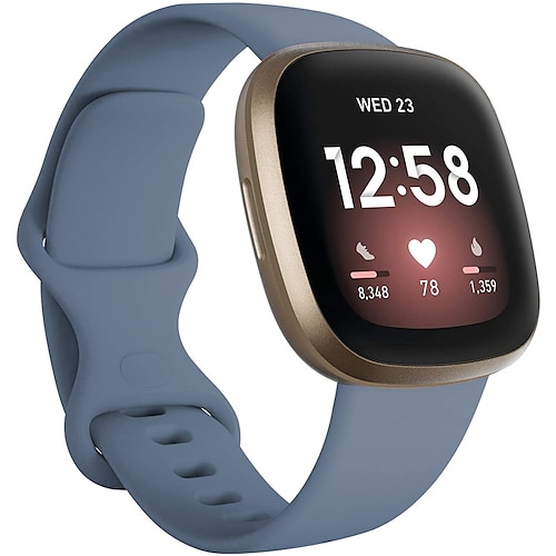 Uhrenarmband für Fitbit Versa 3 Sense Silikon Ersatz Gurt Atmungsaktiv Sportarmband Armband Image