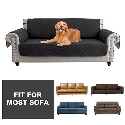100 % wasserdichte Sofabezüge für Hunde und Haustiere, Couchbezug, Sofabezug, Liegestuhlbezug, burgunderroter Couchschutz, rutschfester Sofabezug für 1/2/3/4 Kissen, Couch, Liegestuhl, Möbelschutz Image