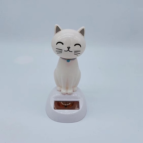 Neue Solar Schaukel Puppe Auto Zubehör Kreative Cartoon Katze Auto Ornament Geschenk Kinder Spielzeug