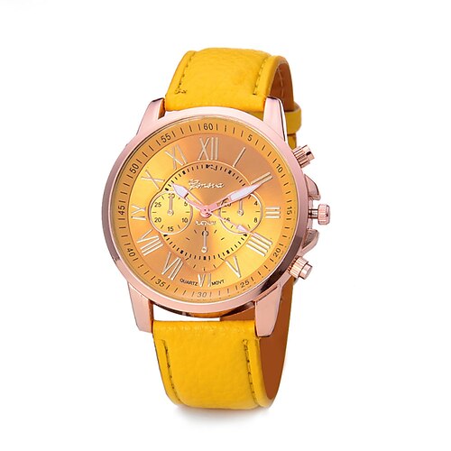 Geschenk für Frauen Quarz Uhr Outdoor Lässige Armbanduhr Analog Wasserdicht Lederarmbanduhr