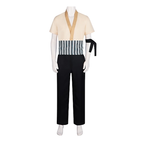 Roronoa Zoro Anime Cosplay-Anzüge Kimonoo Halloween Karneval Oberteil Hose Ohrringe Für Herren Damen Erwachsene Image