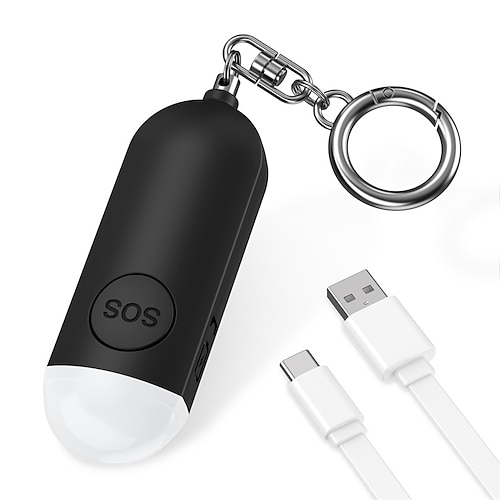 Selbstverteidigungsalarm für Frauen, 130 dB, Sicherheit für Mädchen, Schutzalarm, persönliche Sicherheit, lauter Schrei, Schlüsselanhänger, Notfallalarm Image