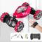 Neuestes 4WD-Fernbedienungs-Stuntauto im Maßstab 1:14, 2,4 g kabelloses RC-Driftauto, LED-Leuchten, Uhr, Gestensensor, rotierendes Kinderspielzeug, Geschenk