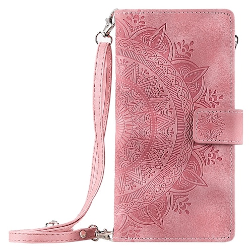 Handy Hülle Handyhüllen Für iPhone 16 15 14 Pro Max Plus 16e 13 12 11 Pro Max Mini Brieftaschenhülle Flip-Cover Mit Ständer Reisverschluss Vollschutz TPU PU-Leder Image