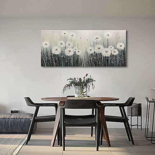 Handgefertigte, handgemalte Wandkunst, abstrakte bunte Blumentextur, Ölgemälde, großes modernes Blumenlandschaftsgemälde, Acrylgemälde, Wohnzimmer, Wandkunst, Heimdekoration, gerollte Leinwand, kein Image