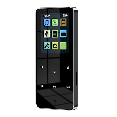Q8 mit Bluetooth 5.0 MP3-Player, vollständiger 1,8-Zoll-Touchscreen, 4 GB, 8 GB, 16 GB, 32 GB, MP4-Player, Musik-Player mit integriertem Lautsprecher, FM-Radio-Recorder Image