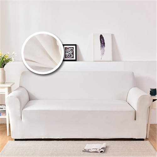 Staubdichte, allmächtige Schonbezüge, Stretch-Sofabezug in Burgunderrot, superweicher Sofabezug aus Stoff mit einem kostenlosen Booster-Bezug (Sessel/Zweisitzer/3-Sitzer/4-Sitzer) Image