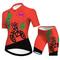 Damen Radtrikot mit Radhose fahrradbekleidung Kurzarm MTB Mountain Rennrad Violett Gelb Rote Graphic Fahhrad Atmungsaktiv Schnelltrocknend Spandex Sport Graphic Bekleidung