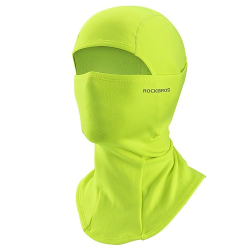 ROCKBROS Halsmanschette Halsrohr Fahrradmütze Sturmhaube UV-beständig Campen und Wandern Atmungsaktiv Feuchtigkeitsabsorbierend Ultra-leichter Stoff Fahhrad / Radsport Grün Schwarz Blau für Herren Image