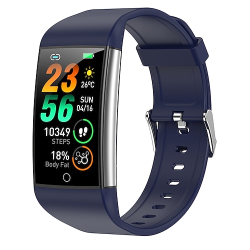 1,47-Zoll IPS-Bildschirm Lipid Harnsäure Blut ECG Blutdruck Gesundheit Smart Watch Temperaturüberwachung Schrittzähler Anruf-Erinnerung Kompatibel mit Android iOS Frauen Männer wasserdicht Image