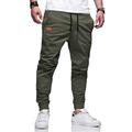 Herren Cargohose Cargohosen Cargohose Jogginghose Jogger Hose Hosen Freizeithose Kordelzug Elastische Taille Elastischer Ärmelbund Glatt Sports Outdoor Laufen Baumwolle Strassenmode Trainieren