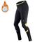 Damen Radhose lang Fahhrad Unten Winter MTB Mountain Rennrad Sport warm 3D-Pad Radfahren Atmungsaktiv Weiß Gelb Vlies Spandex Bekleidung Fahrradbekleidung