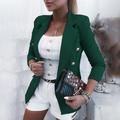 Damen Blazer Sakko Outdoor Taste Feste Farbe warm halten Modisch Regular Fit Oberbekleidung Langarm Herbst Schwarz S