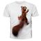 Herren T Shirt Tee Lustige T Shirts Grafik Tier Eichhörnchen Rundhalsausschnitt Seeblau Weiß Gelb Rot Blau 3D Druck Täglicher Urlaub Kurzarm Druck Kleidung Kleidung Streetwear Übertrieben Designer