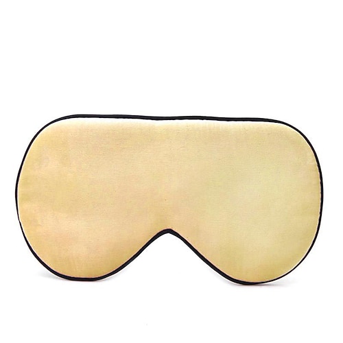 100 % echte, natürliche Augenmaske aus reiner Seide mit verstellbarem Riemen zum Schlafen, doppelseitiger Schlafschutz aus Maulbeerseide, blockiert Licht und reduziert geschwollene Augen Image