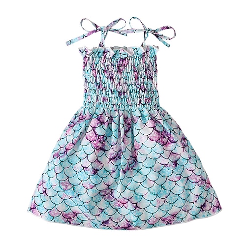 kinderkleidung Mädchen Kleid Graphic Ärmellos Formal Party Outdoor Modisch Kuschelig Polyester Sommer Frühling 2-12 Jahre Weißer Schmetterling CC01882-ES Horizontale Sterne CC01882-DS Weiß CC01871-ES Image