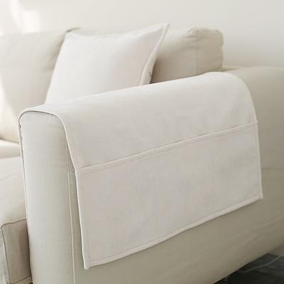 Sofa-Armlehnenbezug, einfarbig, erweiterter, rutschfester Aufbewahrungsbezug, dicker Chenille-Sofa-Armlehnenbezug Image