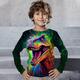 Jungen 3D Graphic Tier Dinosaurier T-Shirt Langarm 3D-Druck Sommer Frühling Herbst Sport Modisch Strassenmode Polyester kinderkleidung 3-12 Jahre Outdoor Casual Täglich Regular Fit