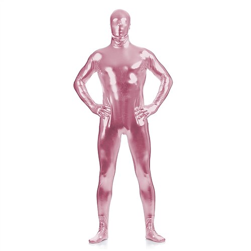 Glänzende Zentai-Anzüge Cosplay Kostüm Catsuit Karnevalskostüm Ganzkörperanzug Herren Damen Sex Sexy Kostüm Einfarbig Elasthan Latex Kostüm für Halloween Erwachsene