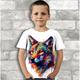 Jungen 3D Graphic Tier Panda T-Shirt Kurzarm 3D-Druck Sommer Frühling Aktiv Sport Modisch Polyester kinderkleidung 3-12 Jahre Outdoor Casual Täglich Regular Fit