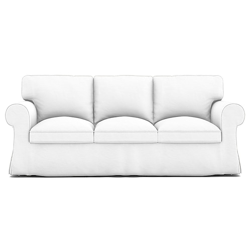 3-Sitzer Sofa-Bezug Baumwollsofa-Bezug mit 3 Kissenbezügen und 3 Rückenlehnenbezügen Ektorp Bezug waschbarer Möbel-Protektor Image