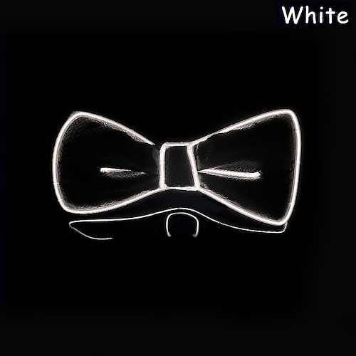 LED Leuchtende Fliege Licht Lumineszierende Verstellbare Karneval Kostümzubehör für Leuchtende Dekoration Hochzeit Festival Glow Party Zubehör Image