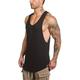 Herren Tank Top Running Sport Top Fitnesshemd Ärmellos Weste / Fahrradweste Sommer Baumwolle Atmungsaktiv Schnelltrocknend Yoga Fitness Laufen Sportbekleidung Sportkleidung Schwarz Weiß Grün