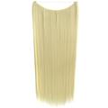 24 Zoll 50 Gramm 100 Gramm synthetische Haarverlängerung allmähliche Farbe braun grau blond String Halo Haarteile Extensions